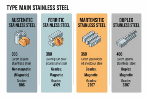 stainless steel types magnetism